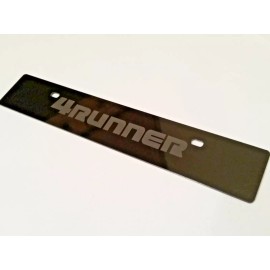 StreetRays [Originals] [SR] Black Front License Plate Delete FOR '4Runner' Full Laser Engraved Logo
