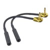 WJSTN Right Angle 6.35 mm Male to 6.35 Female Adapter
