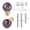 SUNYIK Pack of 2 Resin Crystal Ball Cabinet Knobs with