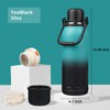 Insulated Water Bottle with Handle and Strap,Vacuum Travel Tumbler with