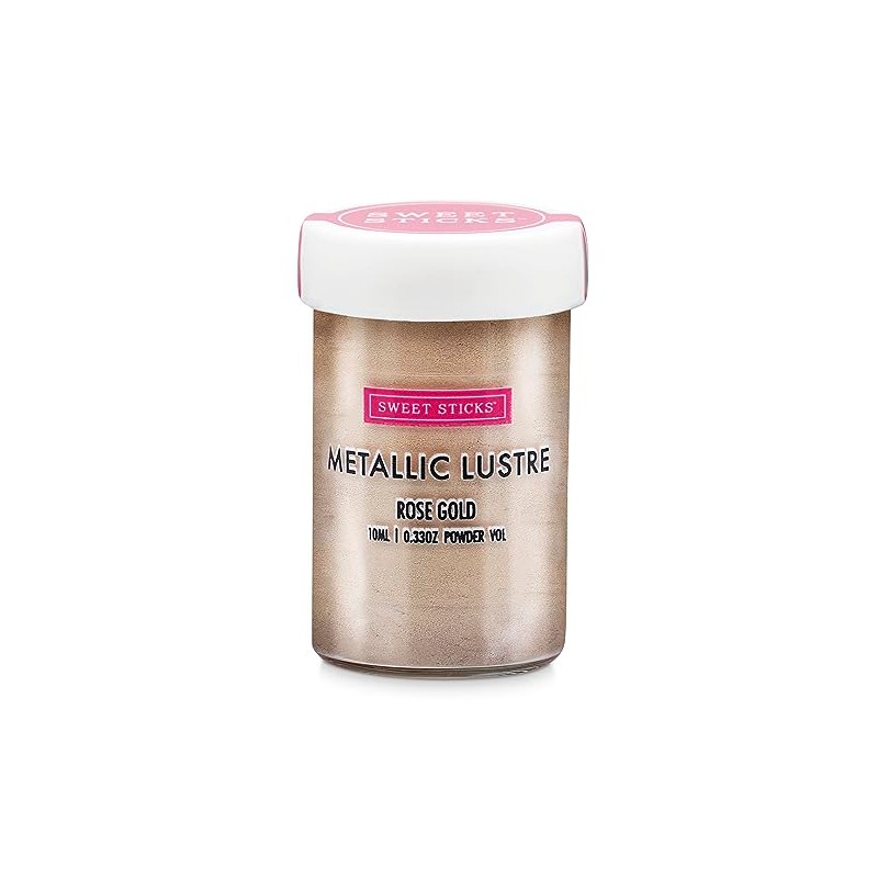 Sweet Sticks Edible Metallic Lustre Dust 4g Rose Gold
