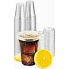 Pack of 50 Clear Plastic with Lids - Leak-proof Design