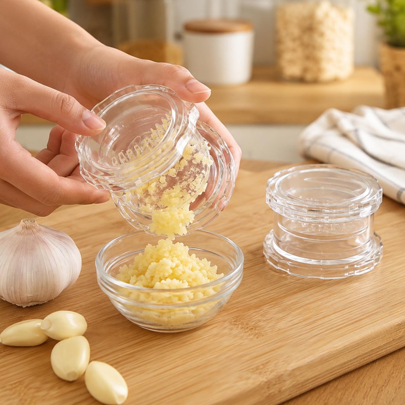 Garlic Crusher 2 Pack Manual Garlic Twister Mincer, 3.8 x