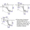 Kocent Heavy Duty Lid Stay Hinges Folding Lid Support Hinge