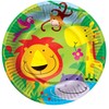 Jungle Theme 8 Plates Girls Kids Childrens Birthday Zoo Animal