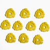 (10 Pack) TEN Yellow Plastic 45 RPM 7 Inch Vinyl