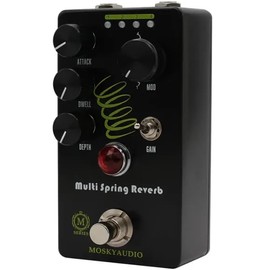 Mosky Multi Spring Reverb - 4 Mode Analogue / Digital Spring Reverb Emulation Pedal, True Bypass