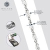 NKlaus Double Curb Chain Twisted 925 Silver 2.5 mm Wide