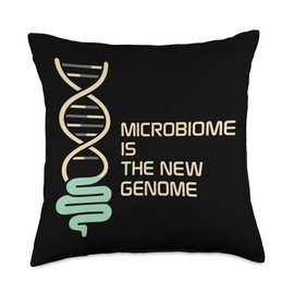 Microbiome Tester Gut Health Stool Sample Science Lab Poop Throw Pillow