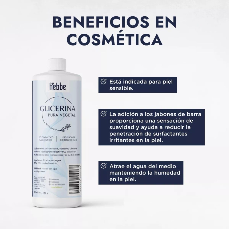 HEBBE COSMETICS UAL16 EMH23 ETD2 1VTL1 HDS6 Glicerina Vegetal Usp