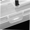 TEHAUX Multi Purpose Tool Organizer with Transparent Lid Portable Storage