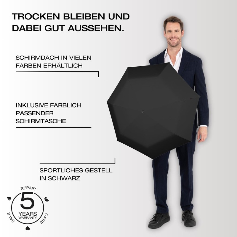 Knirps Umbrella I.050 Medium Manual with Umbrella Bag, navy