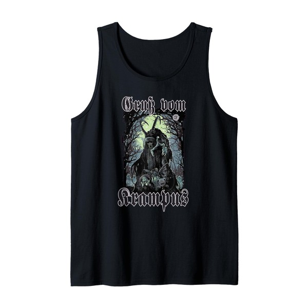 Greeting from Krampus Christmas Legend Figure Tank Top