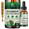 (2 Pack) Organic Soursop Graviola Liquid Drops, Soursop Extract Organic