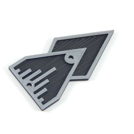 Medallurgy Art Deco Style Directional Arrow Sign Plaque for Home or Office Decor, Mount to Door or Wall, Choose Silver or Brass Colored Finish - Made in The USA