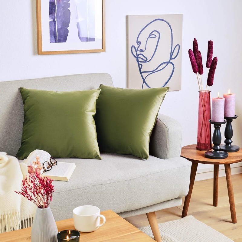 Blumtal Set of 2 Soft Velvet Cushion Covers, 45 x