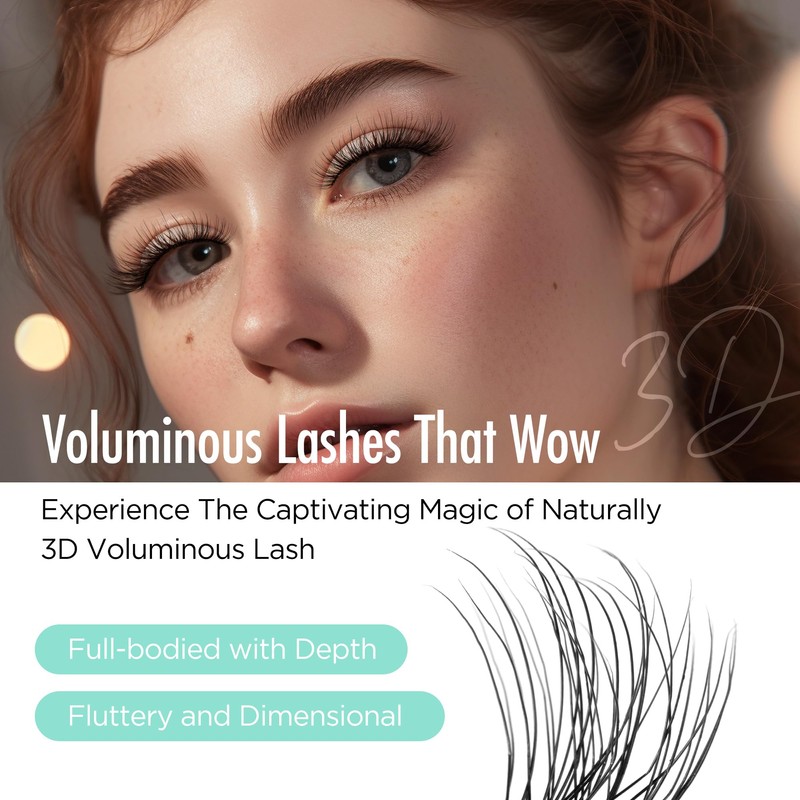 BEYELIAN Lash Clusters 72 Pcs D+ Curl 10-16mm Individual Cluster
