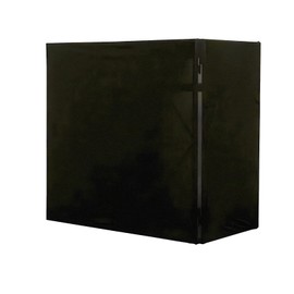 Gdrasuya10 DJ Display Stand Scrim 48" x 24" Black DJ Facade Booth Light Scrims DJ Event Booth Facade Table Lighting Scrims for DJ Booth Station DJ Controller Stand DJ Booth Cover, Black