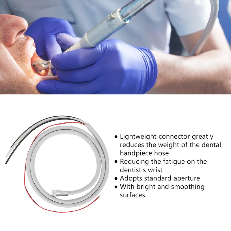 Handpiece Tube 6 Holes Silicone Rubber Flexile High Speed Thickened