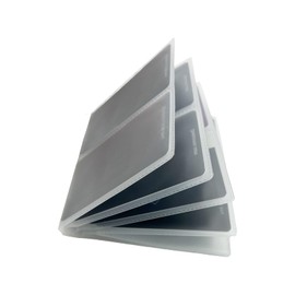 DEEZOMO Set of 2 Plastic Wallet Insert for Credit Card Checkbook, Men Wallets Trifold Vinyl Credit Card Sleeves Holder