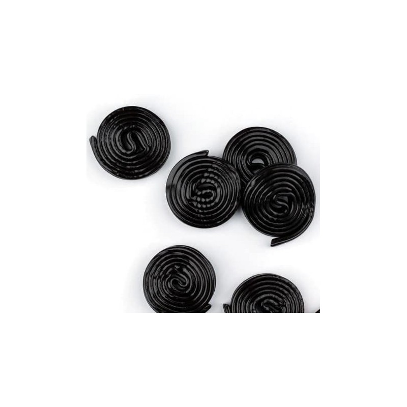 SweetGlob Licorice Wheels Naturally Flavored Candy (Black Licorice, 2 Pound)
