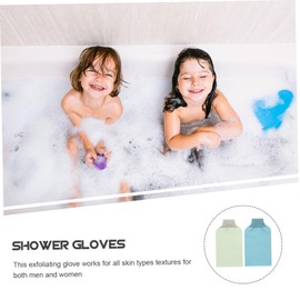 TOVINANNA 3pcs Exfoliating Gloves Dual-sided Bathing Mitts for Deep Skin Gentle Dead Skin Remover for Use Promotes Circulation