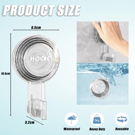 Plorede Suction Hooks, 2 Pack Reusable Multi-Purpose Sucker Hooks with Heavy Load Capacity of 5KG, Ideal for Wreath Hanger, Door & Window Hook, Bathroom & Kitchen