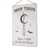 Pacific Trading Vintage Tin Broom Parking Sign