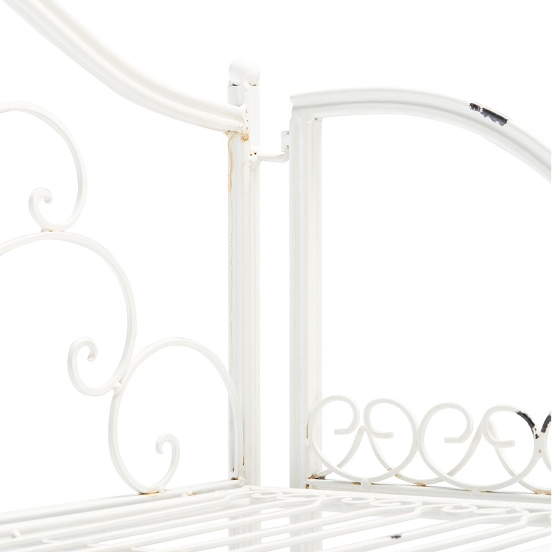 Safavieh PAT5014B Outdoor Collection Amaris Antique White Wrought Iron 4-Tier