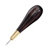 Diamond Shape Stitching Awl Ebony Black Wood Handle Leather Craft