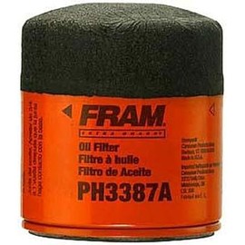 FRAM EG+ PH3387AP 10K Mile Change Automotive Replacement Interval Spin-On Engine Oil Filter for Select Vehicle Model Years, Vehicle Engine Protection Oil Filter for Everyday Drivers