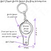 I Love Bali Nail Clippers Bottle Opener Metal Keyring, silver