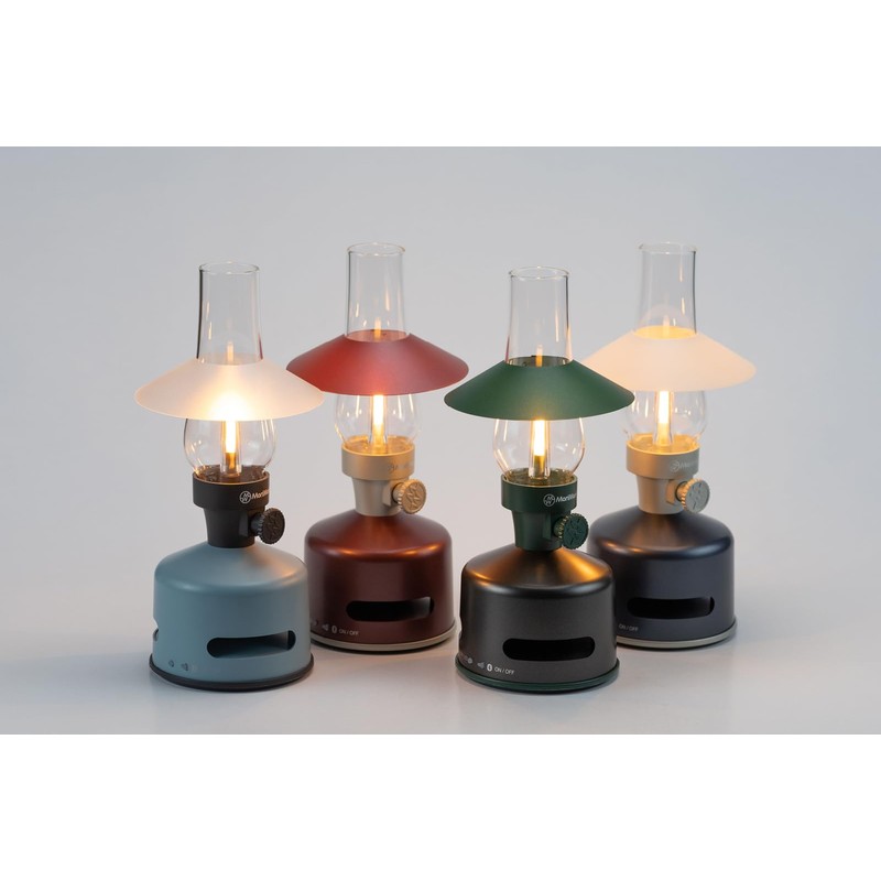MoriMori Design lamp with Loudspeaker (Green-Black)