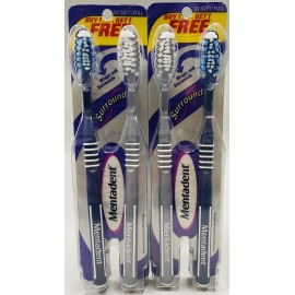 Mentadent 4 mentadent #93 soft/full toothbrushes scuffed packaging