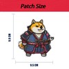 Wikineon Samurai Shiba Inu Patch Iron-On & Sew-on | Fashion
