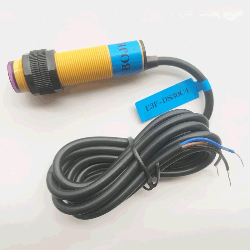BOJKEON M18 Photoelectric Sensor Switch Proximity Switch, E3F-DS30C4 Diffuse Reflection