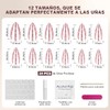 Uñas Postizas con Punta Francesa, Uñas Press on para Manos,