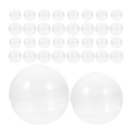 Healifty 200pcs Gumball Vending Machine 1.1/1.26 Inch Empty Round Plastic Clear Balls Fillable Containers for Kids Toys Prizes Candy Themed Party Favors