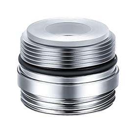 AVAbay JCAN2 Junior Cache Adapter - Chrome Plated Solid Brass, Male to Male Adapter Fitting for Sink Tub Faucet, Water Filter System