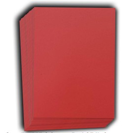Hamilco Colored Cardstock Scrapbook Paper 8.5" x 11" Crimson Red Color Card Stock Paper 50 Pack