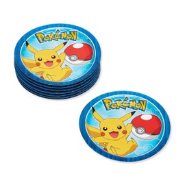 American Greetings Pokémon 8 Count Dessert Round Plate Small