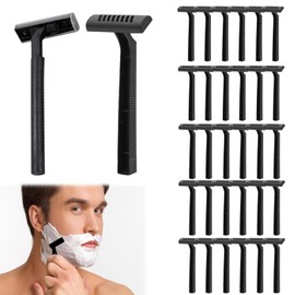 Pack of 30 Disposable Razors, Safety Razors for Men, Safety Razor, Safety Razor, Disposable Razor in Blue, Disposable Razor, Single Edge Razor, Black