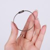 Wire Keychain Ring Accessories Black 13ea