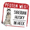 siviwonder Siberian Husky Motif 2 Paws Way Small Car Sticker