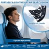 Inflatable Travel Cushion Airplane Seat with Pump for Office Chair,