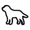 Labrador Dog Cookie Cutter with Easy to Push Design (4.5