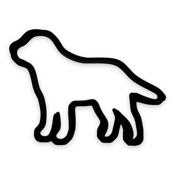 Labrador Dog Cookie Cutter with Easy to Push Design (4.5