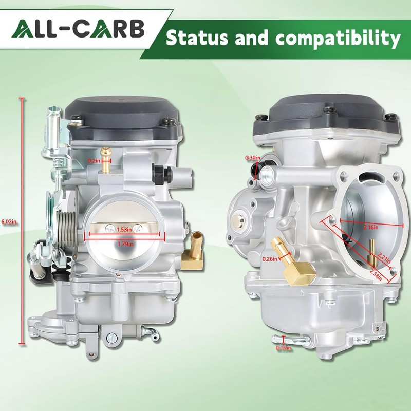 Carburetor 27490-04 Replacement for CV 40MM Dyna Glide Softail Low