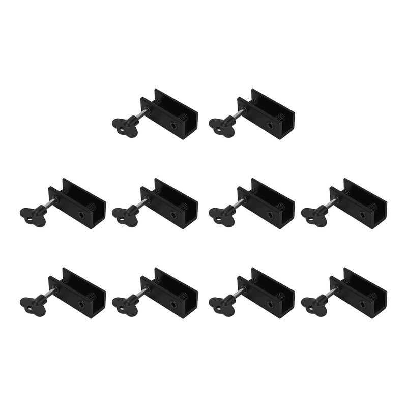 10 Set Window Lock 2 Holes Sliding Door Stopper High