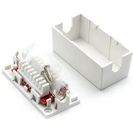InstallerParts Caja de conexiones Cat 6, tipo perforador (10 unidades) – Listado UL –
